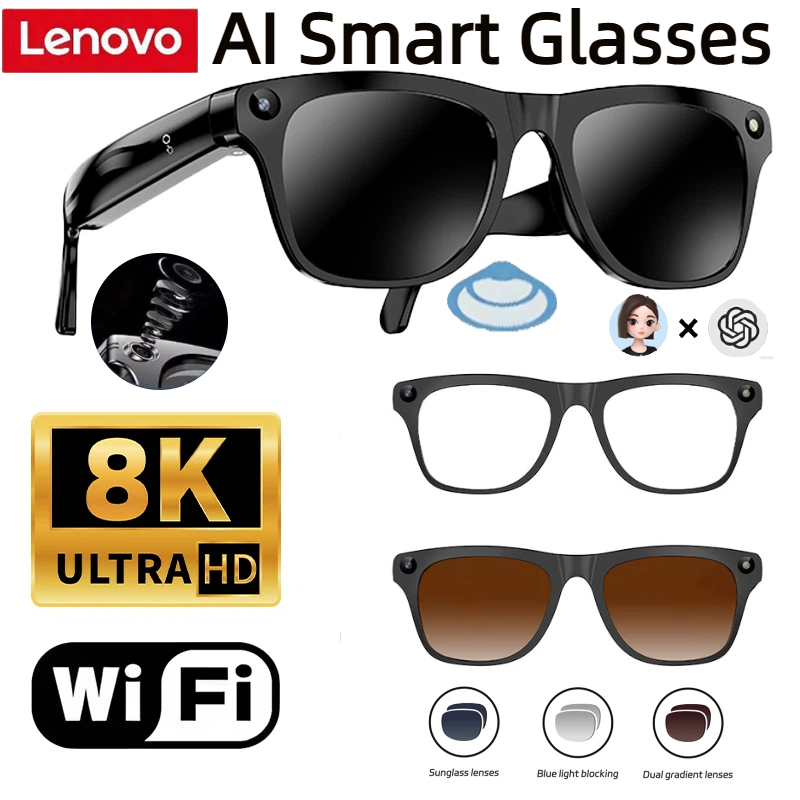 Smart Glasses Lens - Gafas Inteligentes Lenovo con Memoria de