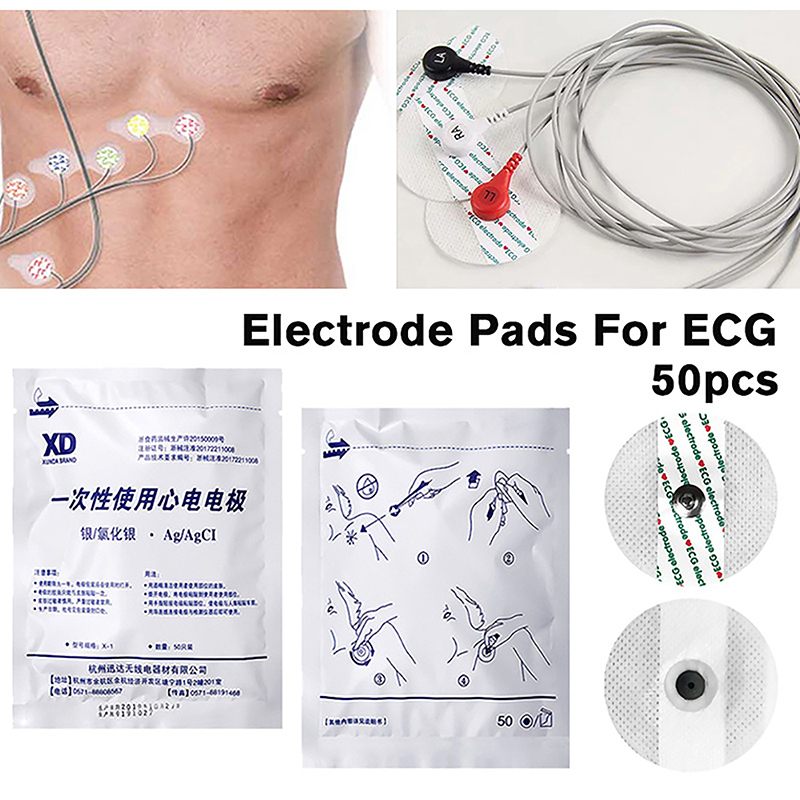 Ecg Patch Monitor - 50 unidades/bolsa de parches de electrodos