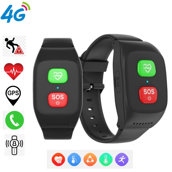 Fall Detection Watch - Reloj Inteligente 4G con Detección de