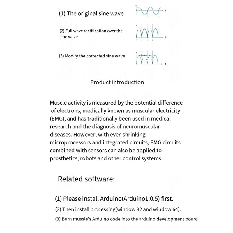 Módulo de sensor eléctrico mus - Muscle Sensor Emg reseña y precio