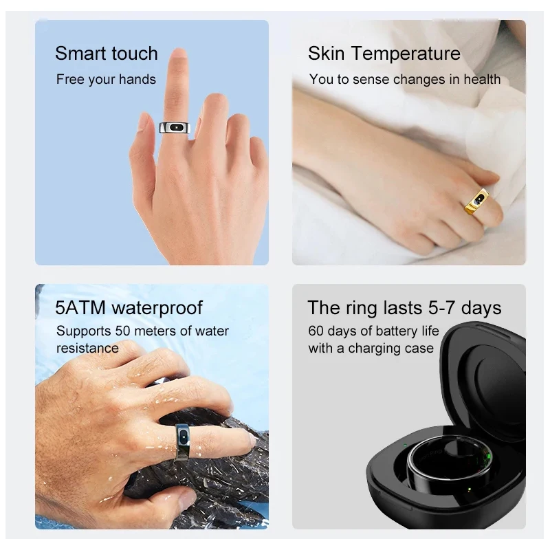 Anillo inteligente con estuche - Temperature Ring Skin reseña y precio