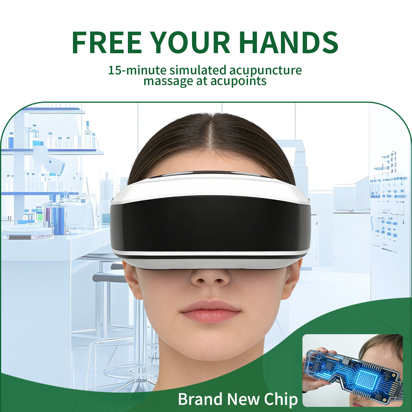 Nuevo Masajeador Ocular de Pul - Light Therapy Glasses reseña y precio