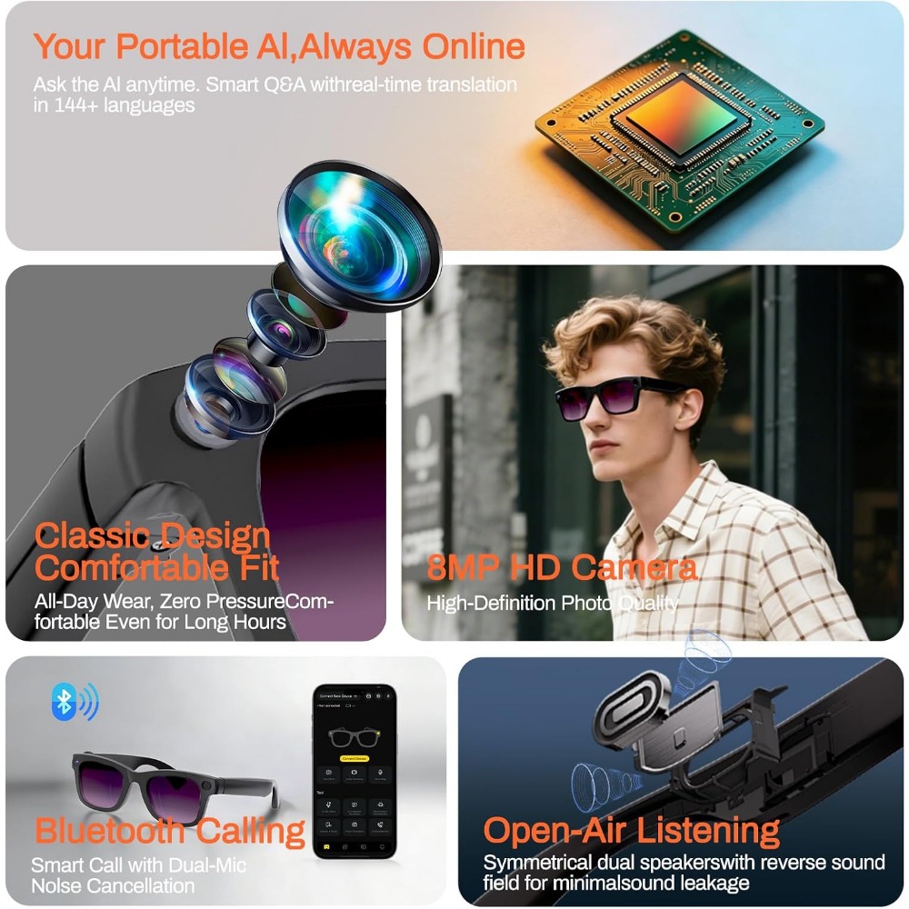 Gafas Inteligentes con Traducc - Smart Glasses Lens reseña y precio