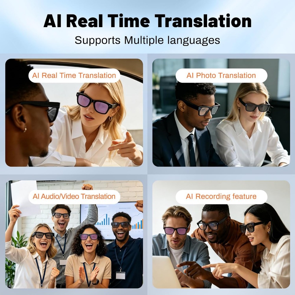 Gafas Inteligentes con Traducc - Smart Glasses Lens reseña y precio