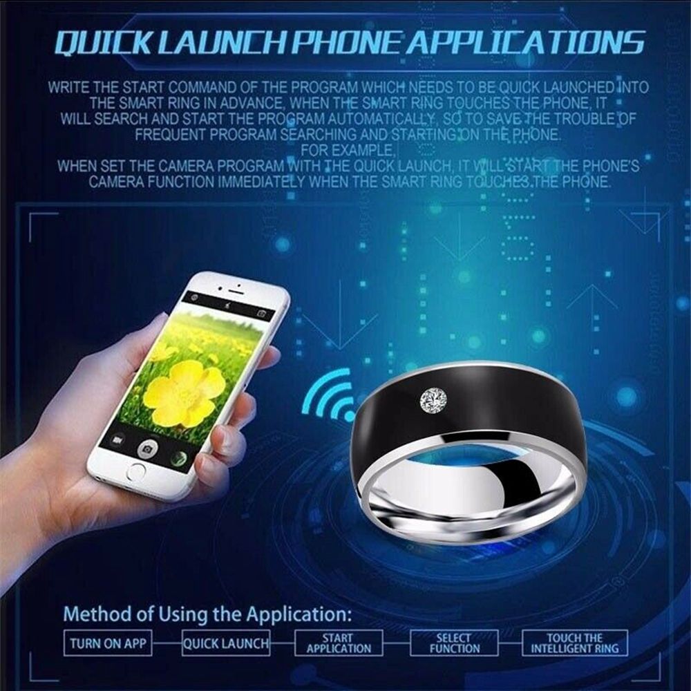 Anillo de dedo NFC con conexió - Smart Ring Nfc Pay reseña y precio