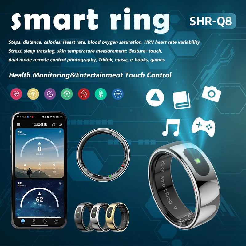 Anillo inteligente R08 para ho - Temperature Ring Skin reseña y precio